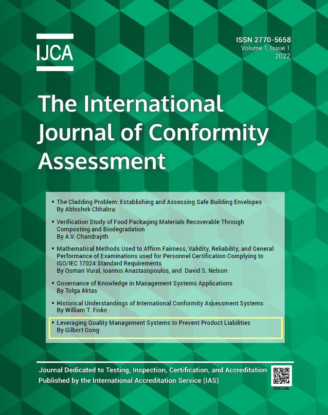 IJCA-The International Journal of Conformity Assessment